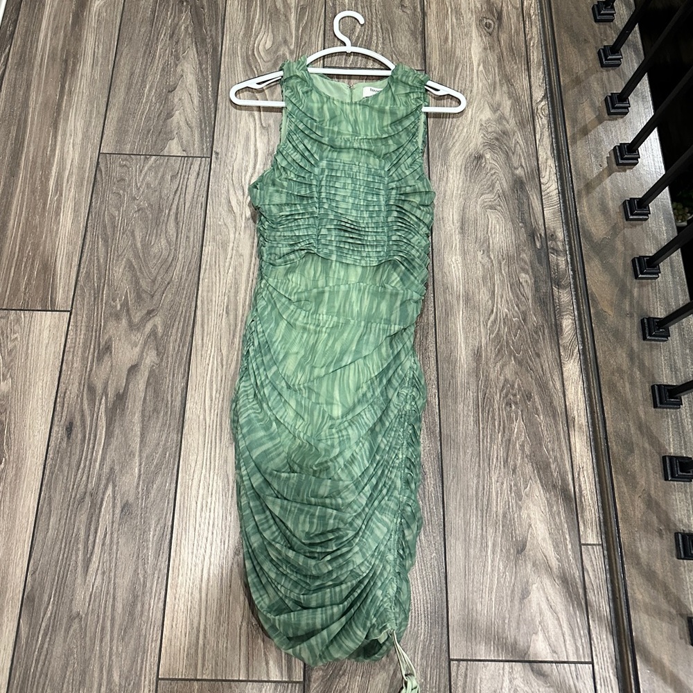 House of CB green mesh dress size MEDIUM LIKE NEW